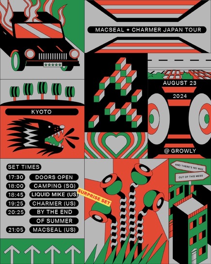 Nothing Feels Real x Counter Intuitive Records presents  『Macseal / Charmer Japan Tour 2024』